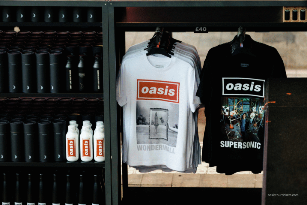 Oasis T shirts on Merch